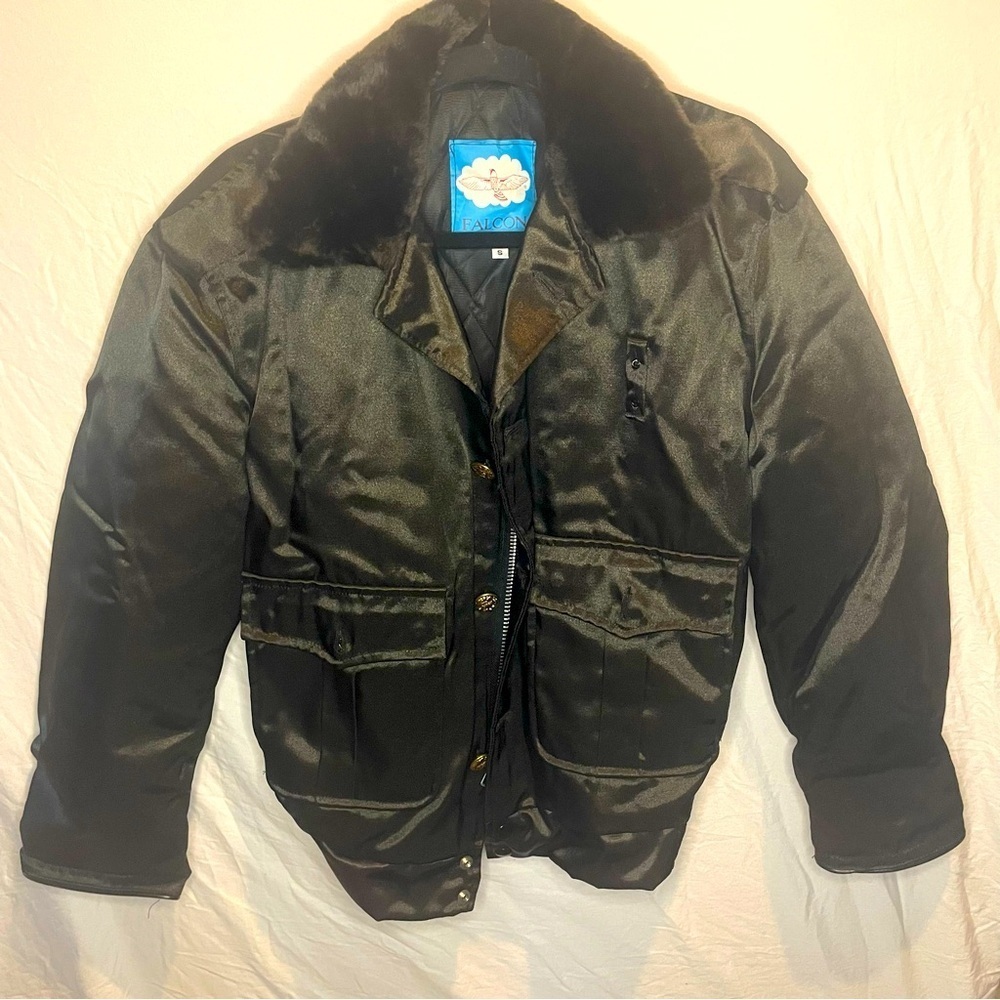 Falcon Outerwear Small Women’s Bomber Jacket Zipper and Buttons